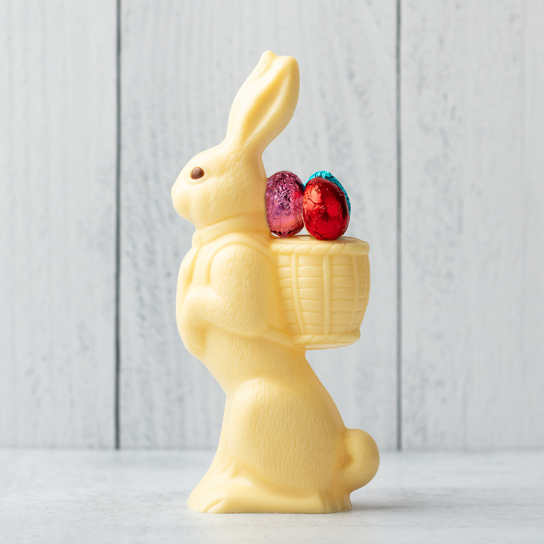 Hollow Teuscher Chocolate Easter Bunny - White